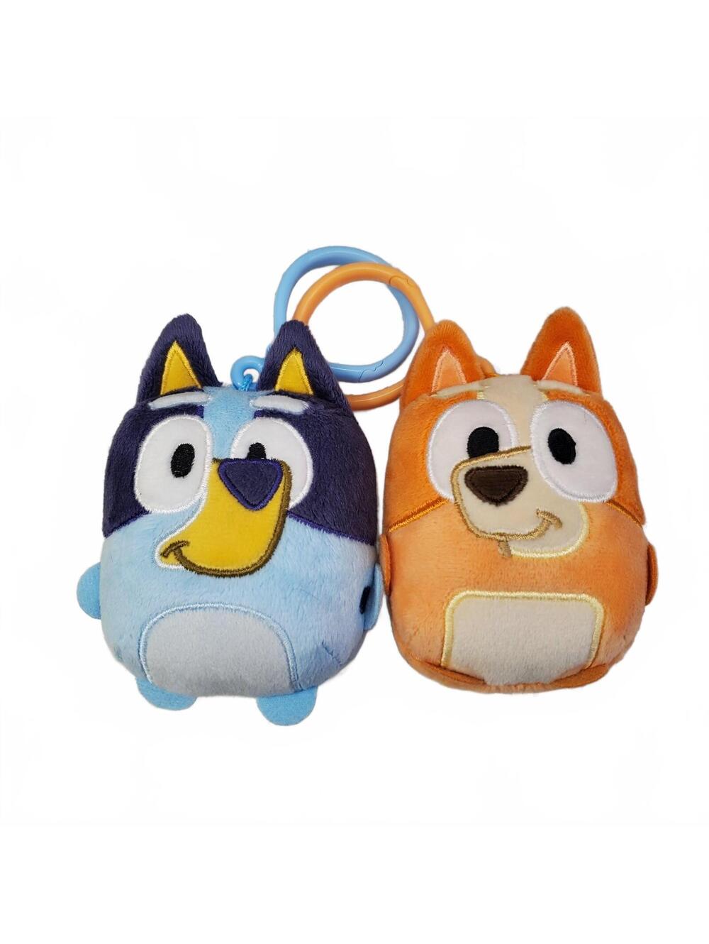 Bluey Toys Bluey and Bingo Plush Clip On Plush Stuffed Animals Backpack Charm